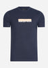 MA.Strum T-shirts  MA.Strum block print tee - ink navy 