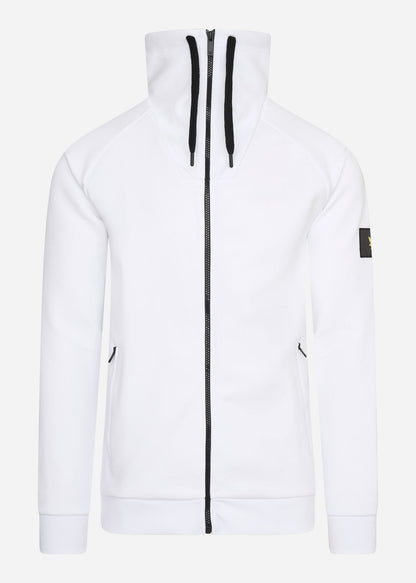 Lyle & Scott Vesten  High neck zip through - white 