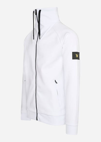 Lyle & Scott Vesten  High neck zip through - white 