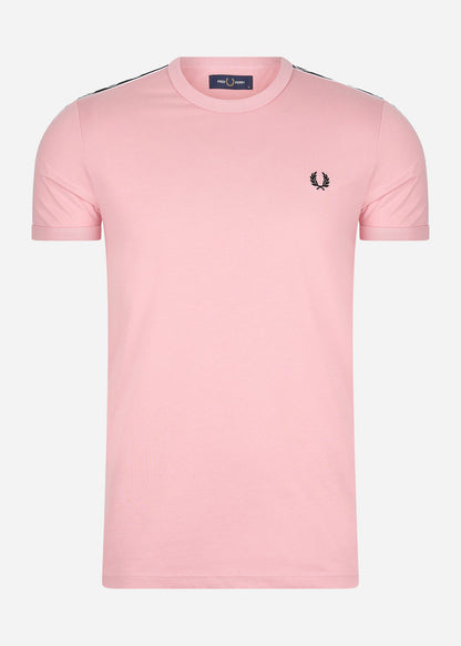 Fred Perry T-shirts  Contrast tape ringer t-shirt - chalky pink black 