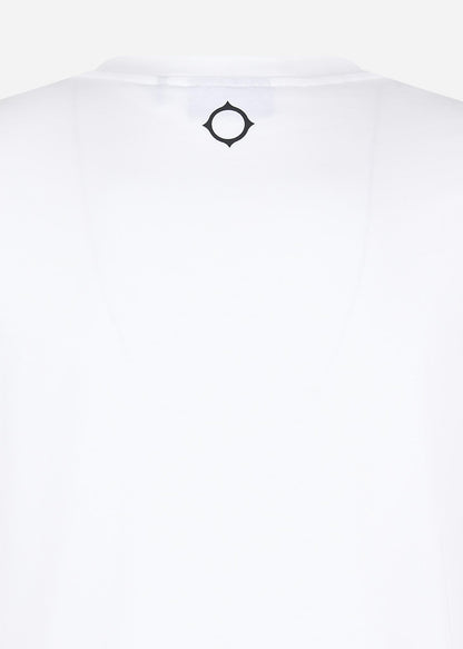 MA.Strum T-shirts  Half body print tee - optic white 