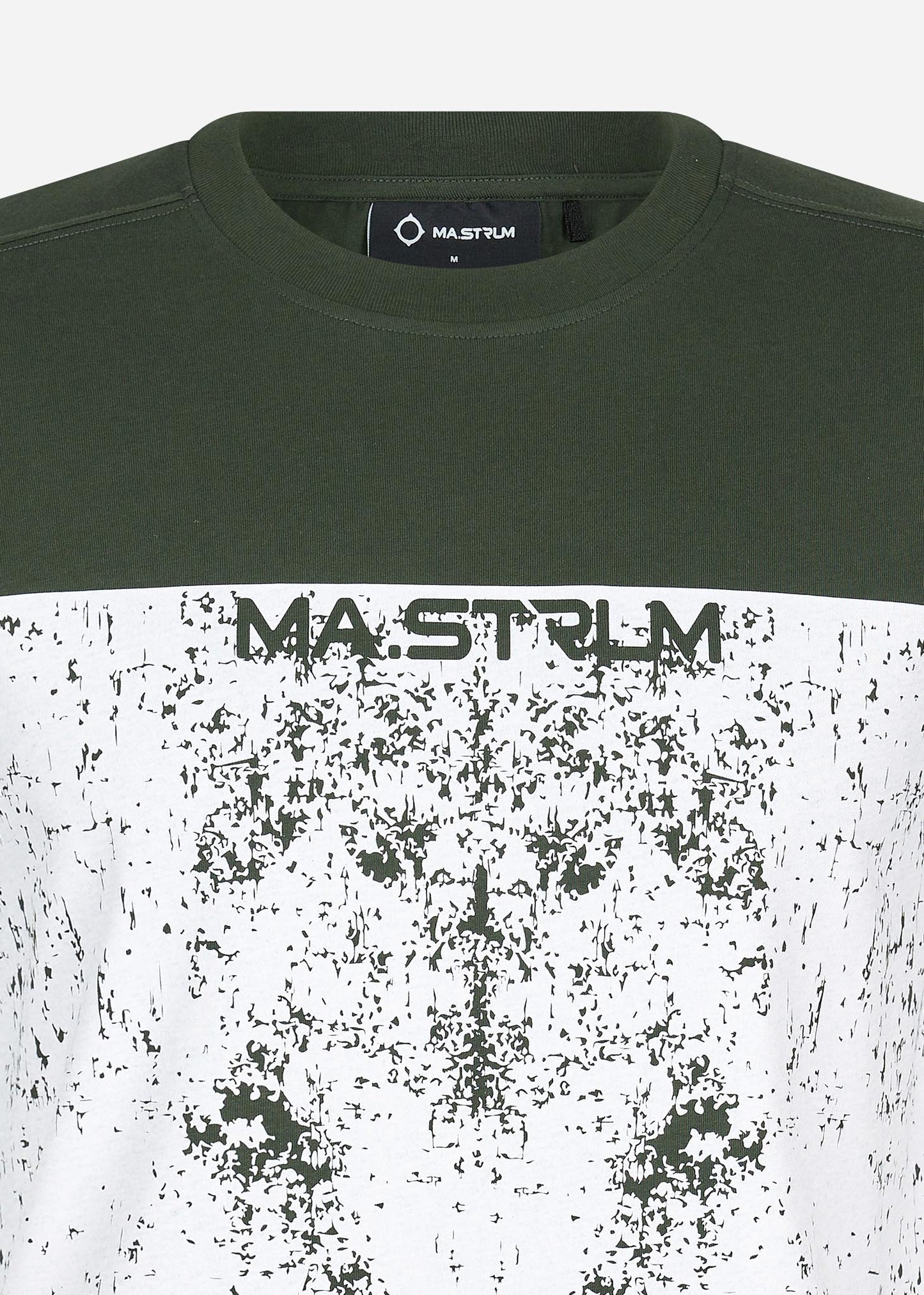 MA.Strum T-shirts  Half body print tee - oil slick 