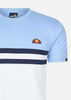 Ellesse T-shirts  Venire tee - light blue white navy 