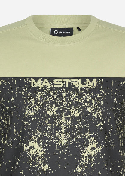 MA.Strum T-shirts  Half body print tee - tea 