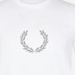 Fred Perry T-shirts  Reflective laurel wreath t-shirt - white 
