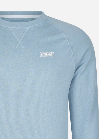 Barbour International Truien  Essential crew neck sweat - powder blue 