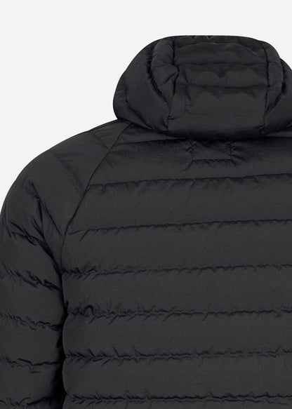 MA.Strum Jassen  Hooded down jacket - jet black 