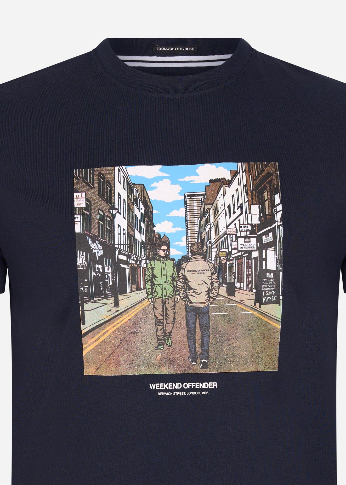 Weekend Offender T-shirts  Berwick street - navy 