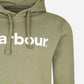 Barbour Hoodies  Logo popover hoodie - bleached olive 