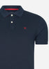 Hackett London Polo's  Cotton pique polo shirt - navy 