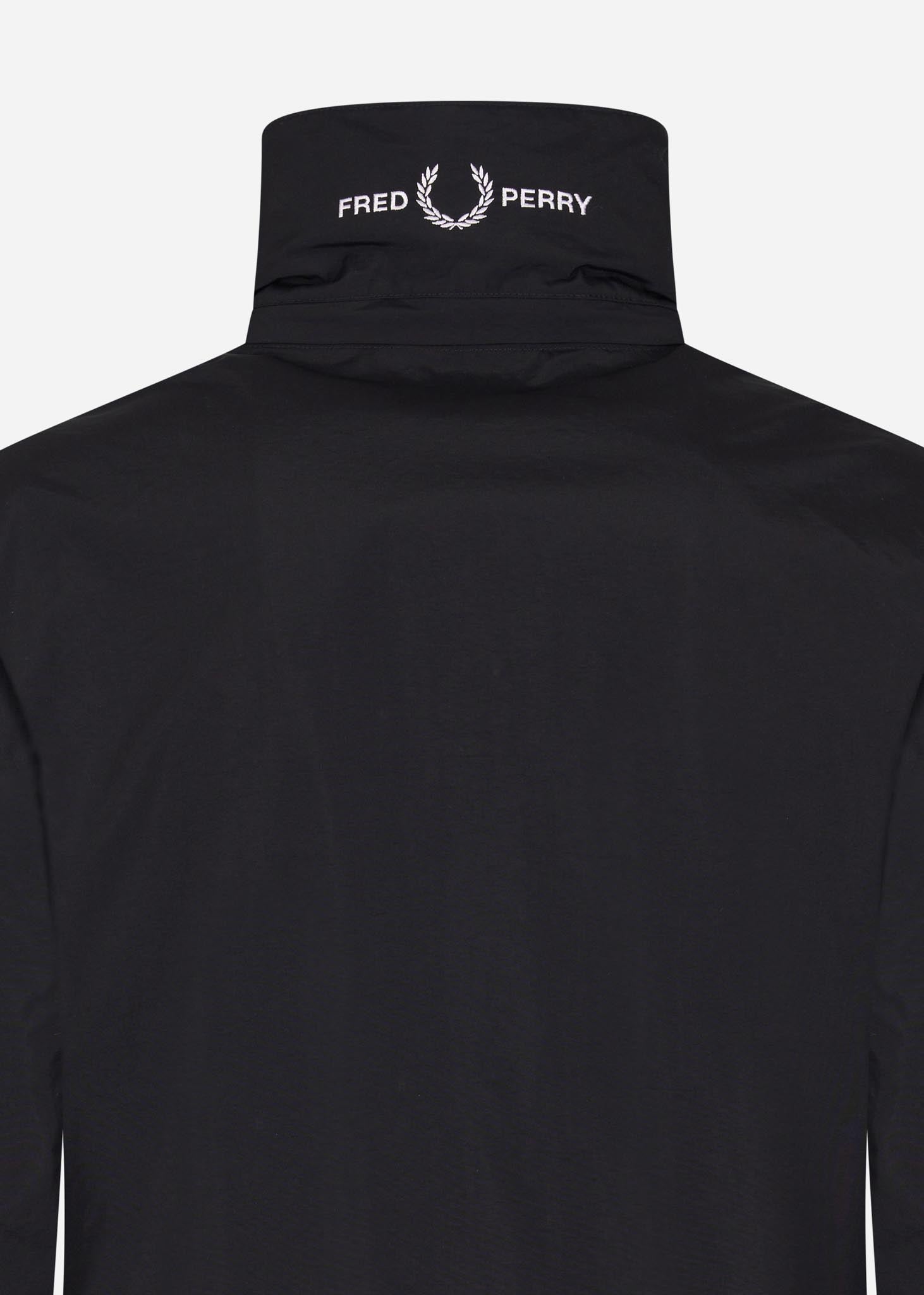 Fred Perry Jassen  Patch pocket zip through jacket - black 