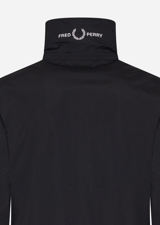 Fred Perry Jassen  Patch pocket zip through jacket - black 