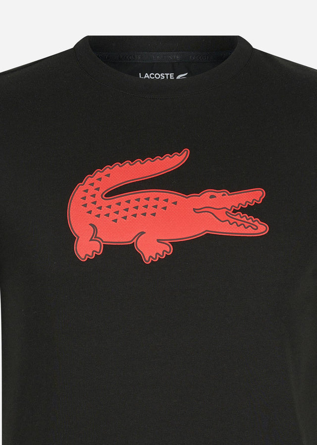 Lacoste T-shirts  Printed t-shirt - black corrida 