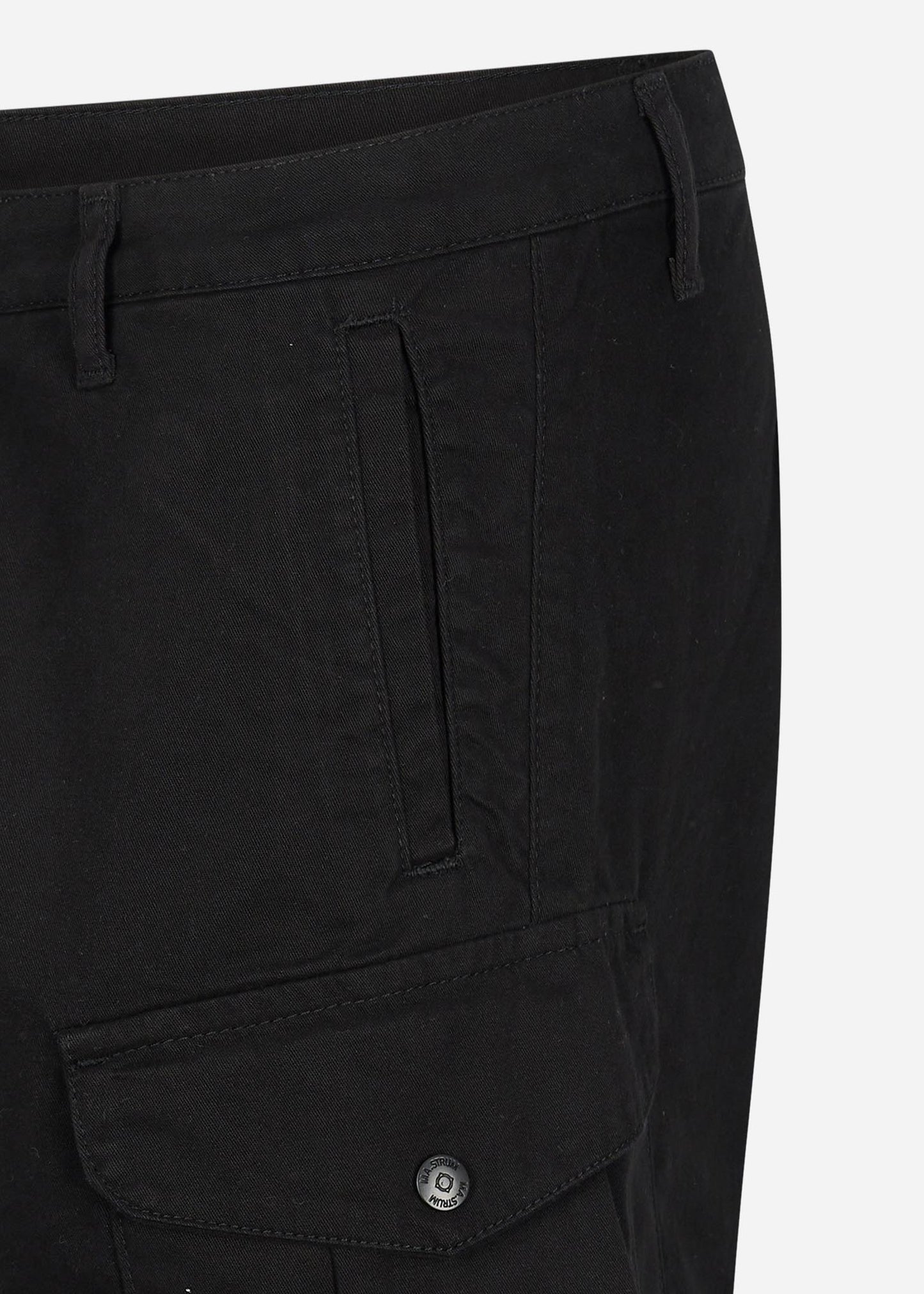 MA.Strum Korte Broeken  Cargo short - jet black 