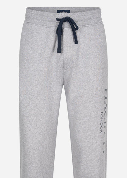 Hackett London Broeken  Terry logo joggers - light grey marl 