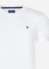 Hackett London T-shirts  Embroidered logo t-shirt - white 