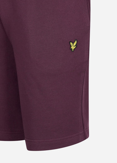 Lyle & Scott Korte Broeken  Sweat short - burgundy 