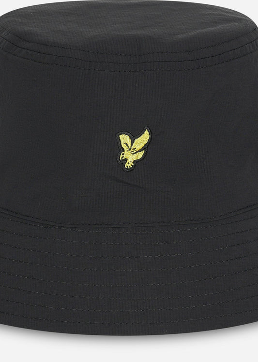 Lyle & Scott Bucket Hats  Ripstop reversible bucket hat - jet black olive 