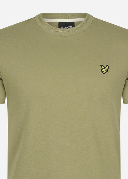 Lyle & Scott T-shirts  Crest tipped t-shirt - seaweed 