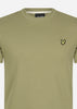 Lyle & Scott T-shirts  Crest tipped t-shirt - seaweed 