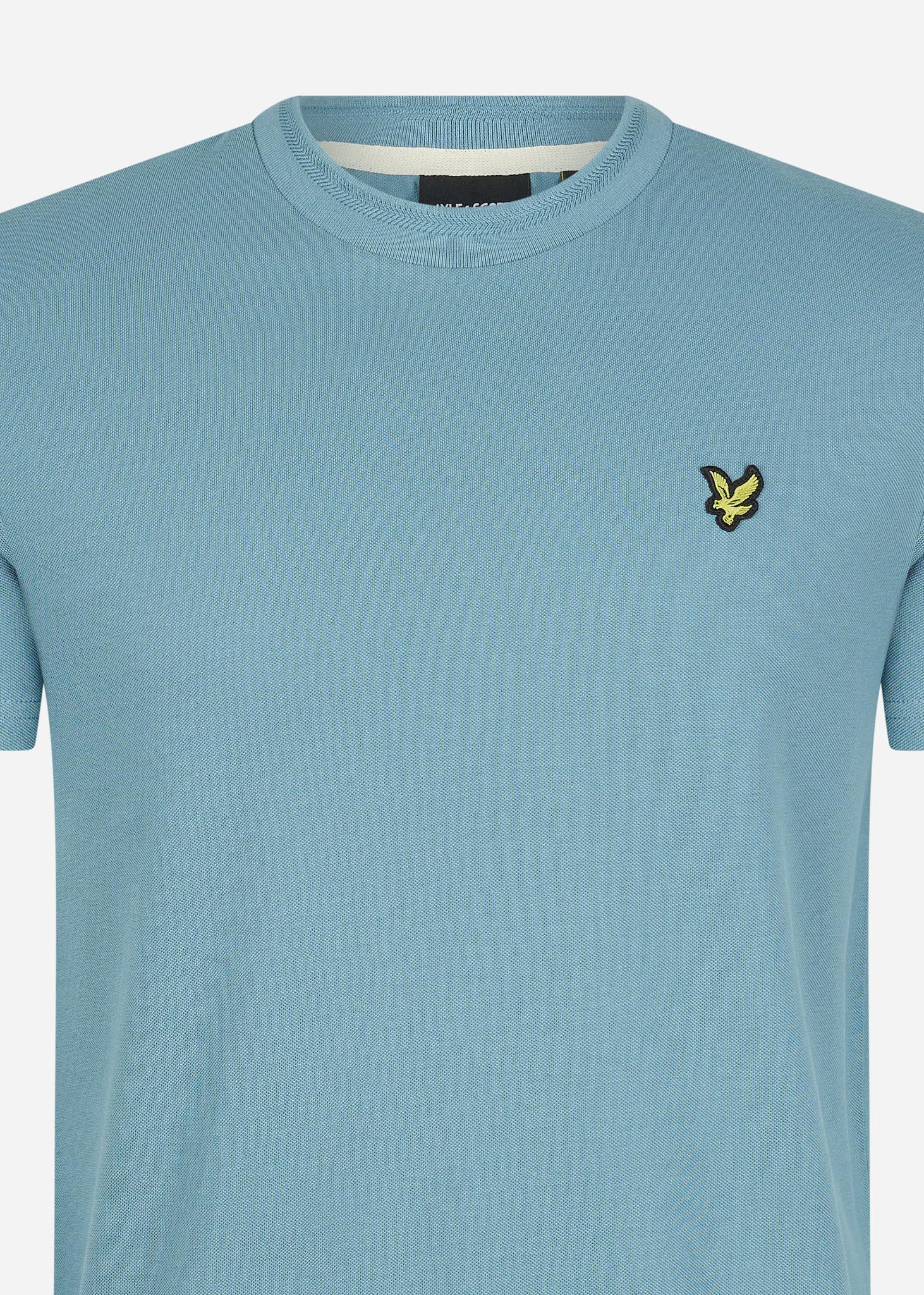 Lyle & Scott T-shirts  Crest tipped t-shirt - skipton blue 