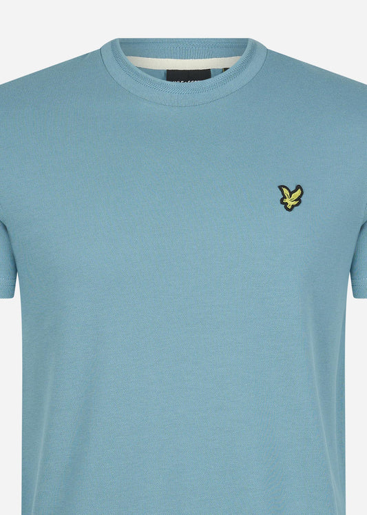 Lyle & Scott T-shirts  Crest tipped t-shirt - skipton blue 