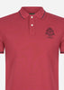 Hackett London Polo's  Heritage logo polo - claret 