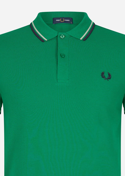 Fred Perry Polo's  Twin tipped fred perry shirt - fp green 