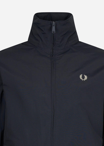 Fred Perry Jassen  Patch pocket zip through jacket - navy 