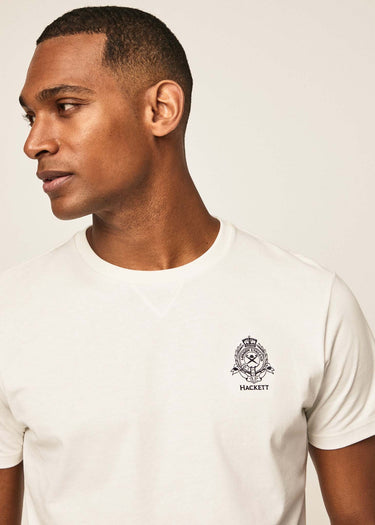 Hackett London T-shirts  Heritage logo tee - white 
