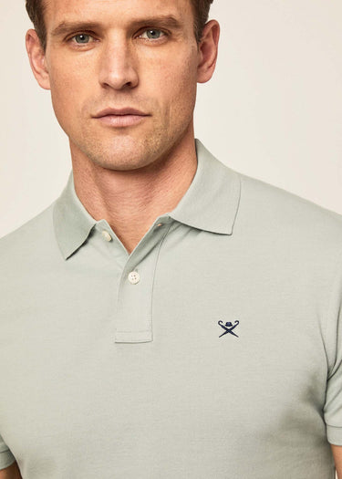Hackett London Polo's  Cotton pique polo shirt - duck egg 
