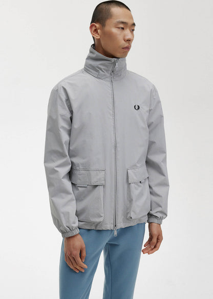 Fred Perry Jassen  Patch pocket zip through jacket - limestone 