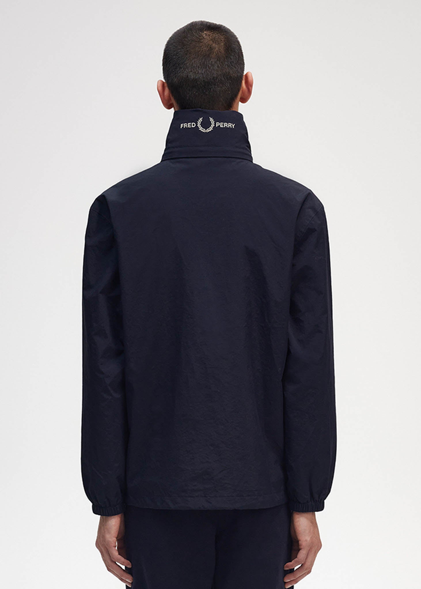 Fred Perry Jassen  Patch pocket zip through jacket - navy 