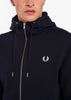 Fred Perry Vesten  Hooded zip-through sweatshirt - navy 