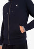 Fred Perry Vesten  Hooded zip-through sweatshirt - navy 