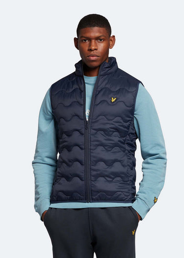 Lyle & Scott Bodywarmers  Crest quilted gilet - dark navy 