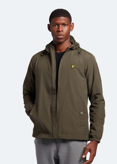 Lyle & Scott Jassen  Zip through hooded jacket - olive 