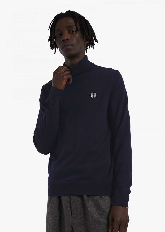 Fred Perry Truien  Roll neck jumper - navy 