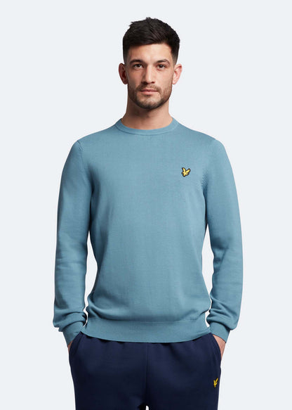 Lyle & Scott Truien  Cotton crew neck jumper - skipton blue 