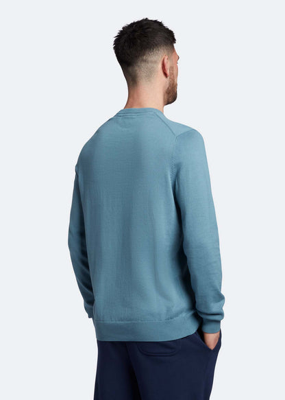 Lyle & Scott Truien  Cotton crew neck jumper - skipton blue 