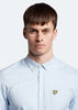 Lyle & Scott Overhemden  LS slim fit gingham shirt - light blue white 