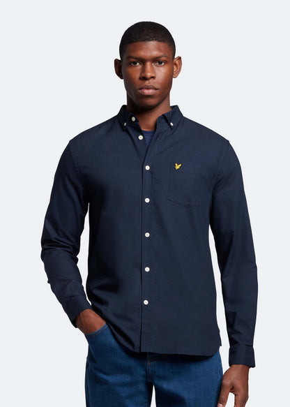 Lyle & Scott Overhemden  Light weight oxford shirt - dark navy 