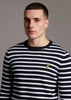 Lyle & Scott Truien  Breton stripe jumper - dark navy 