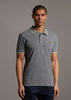 Lyle & Scott Polo's  Tipped polo shirt - mid grey marl lemon 