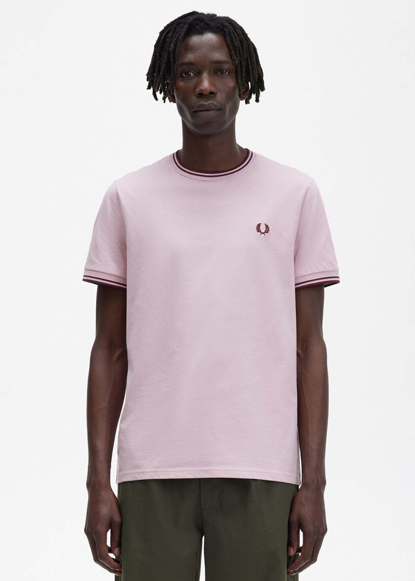 Fred Perry T-shirts  Twin tipped t-shirt - chalky pink 