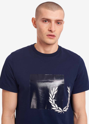 Fred Perry T-shirts  Tonal graphic t-shirt - carbon blue 