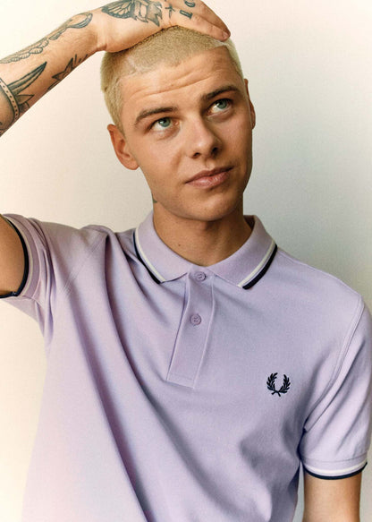 Fred Perry Polo's  Twin tipped fred perry shirt - lilac soul 