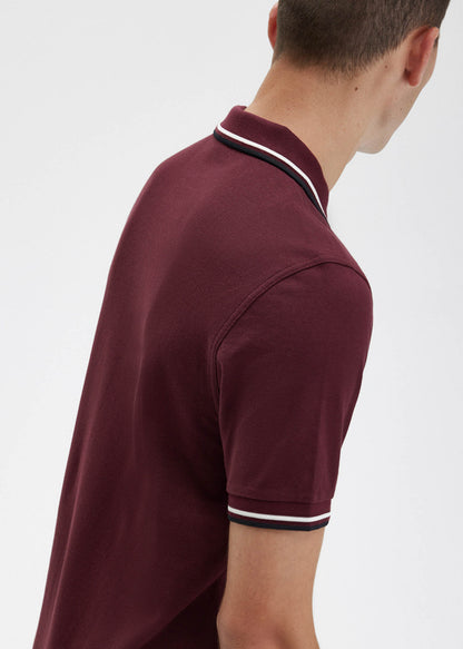 Fred Perry Polo's  Twin tipped fred perry shirt - oxblood ecru black 