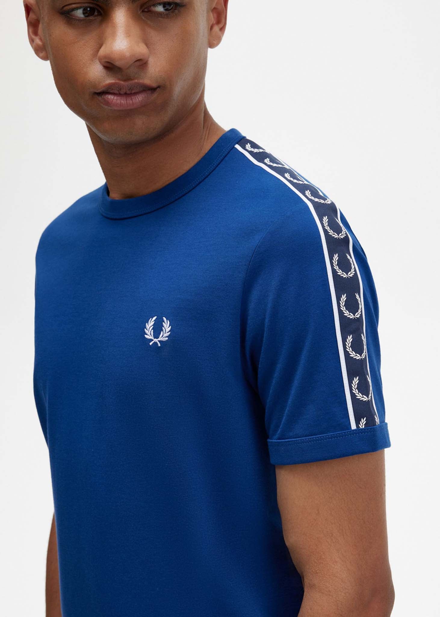 Fred Perry T-shirts  Contrast tape ringer t-shirt - shaded cobalt navy 