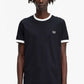 Fred Perry T-shirts  Taped ringer t-shirt - black 